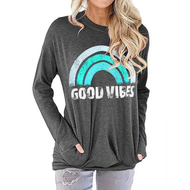 

Hoody Women's Sweatshirt Female Chic Printed Tops Streetwear T-Shirt Fashion 2021 Women Spring Blouses Hoodies