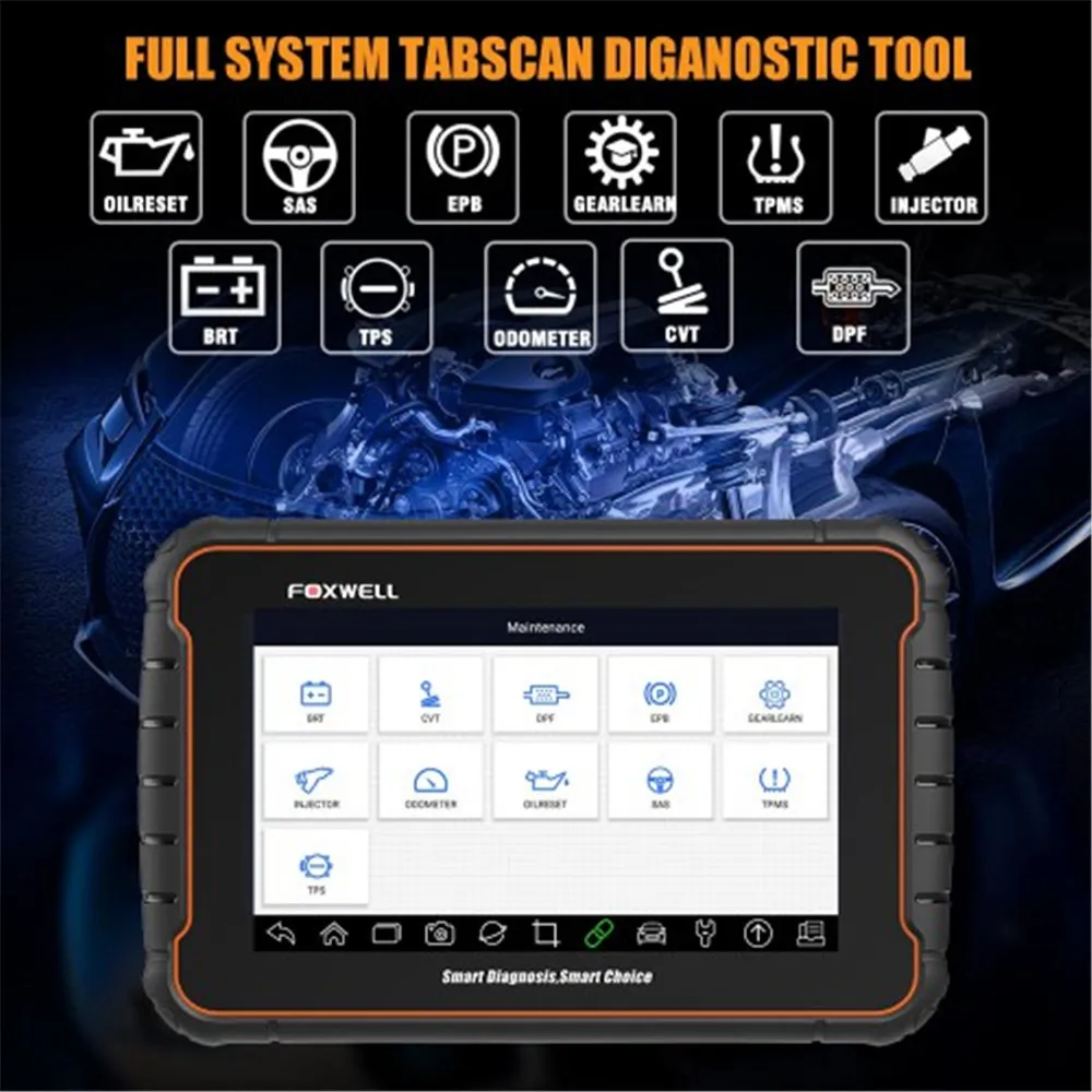 FOXWELL GT60 Plus с OBD адаптером комплект диагностическая платформа андроид планшет полная система сканер