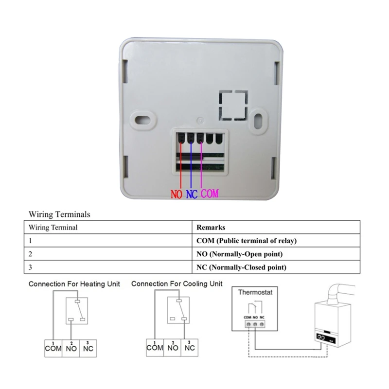 

LCD Gas Boiler Heating Temperature Controller Digital Weekly Programmable Thermostat Wall Mounted Thermoregulator with backlight