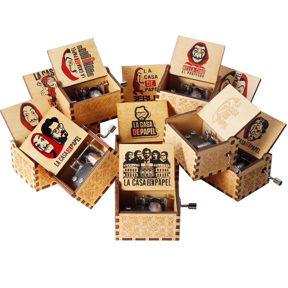 Творческий Стиль Винтаж деревянная рукоятка Мой сосед Тоторо La Casa De Papel Bella Ciao