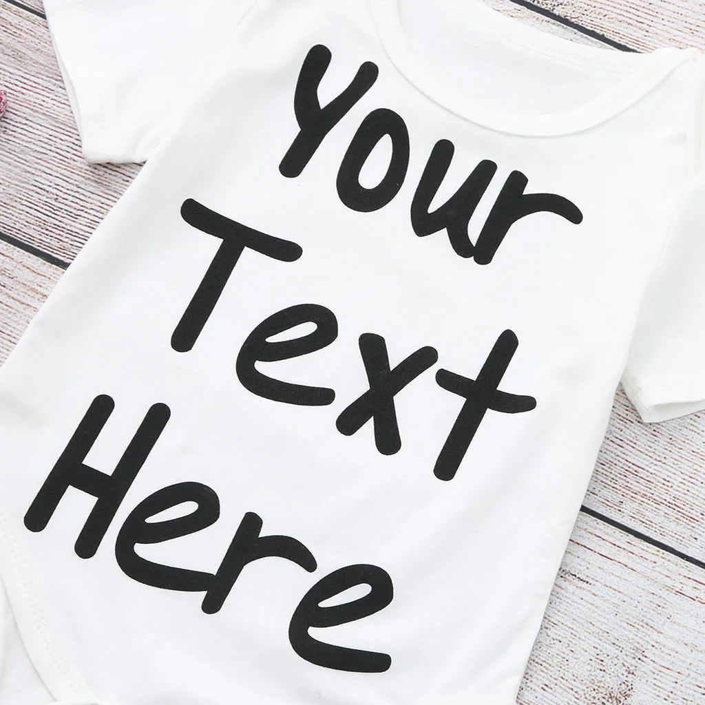 Детская одежда для новорожденных мальчиков и девочек персональный ваш текст