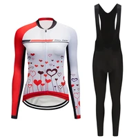 quickly dry road bike clothing womens 2022 spring cycling jersey set mtb maillot kit sport bicycle clothes dress skinsuit wear
