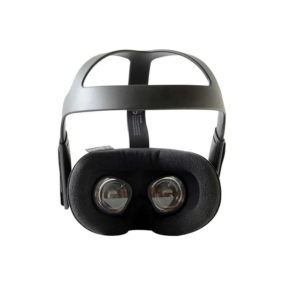 

VR Helmet Eye Mask Pad for Oculus Quest VR Glasses Sweat-proof Breathable Leather Flannelette Face Cover Eye Mask Mat Bracket