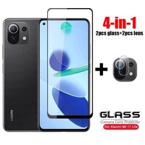 for glass xiaomi mi 11 lite 5g 10t full cover tempered glass for xiaomi mi 10t 11 lite pro phone screen protector mi 11 lite 5g free global shipping