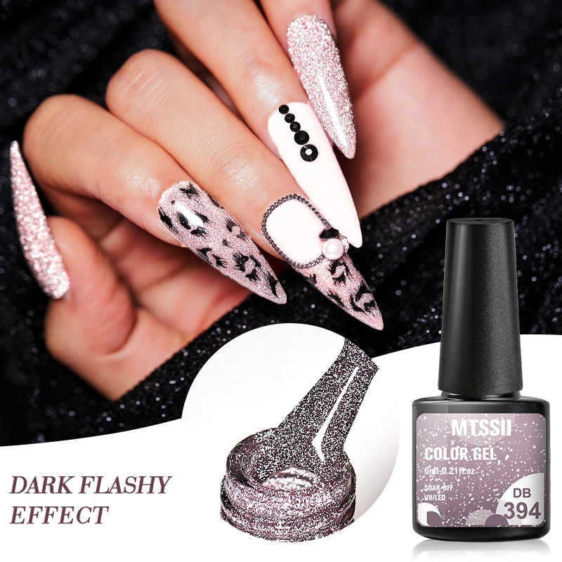 Яркий блестящий голографический Гель лак для ногтей|Гель ногтей| |