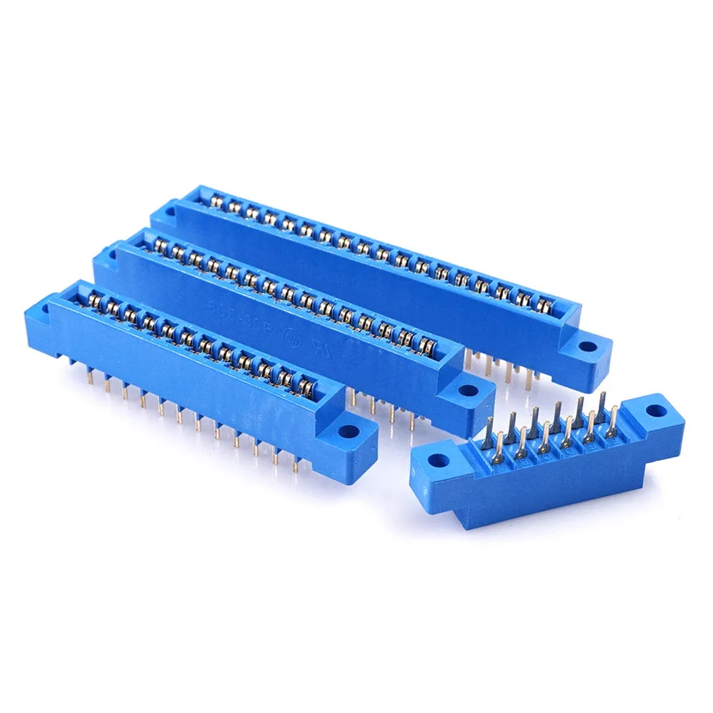 10 шт. фланец 805 разъем 3 96 мм Шаг 8 12 16 20 24 30 36 44 56 72 Pin PCB Золотой прорезь для пальца