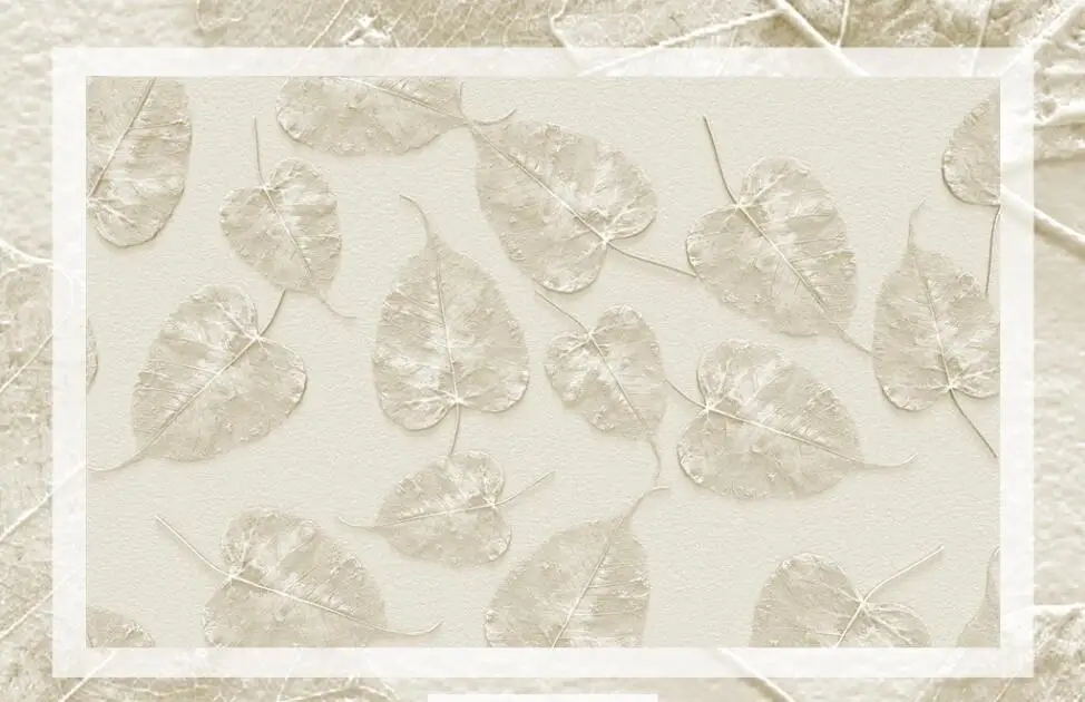 Пользовательские Крупногабаритные фрески/обои/3d рельефный фон настенные листья