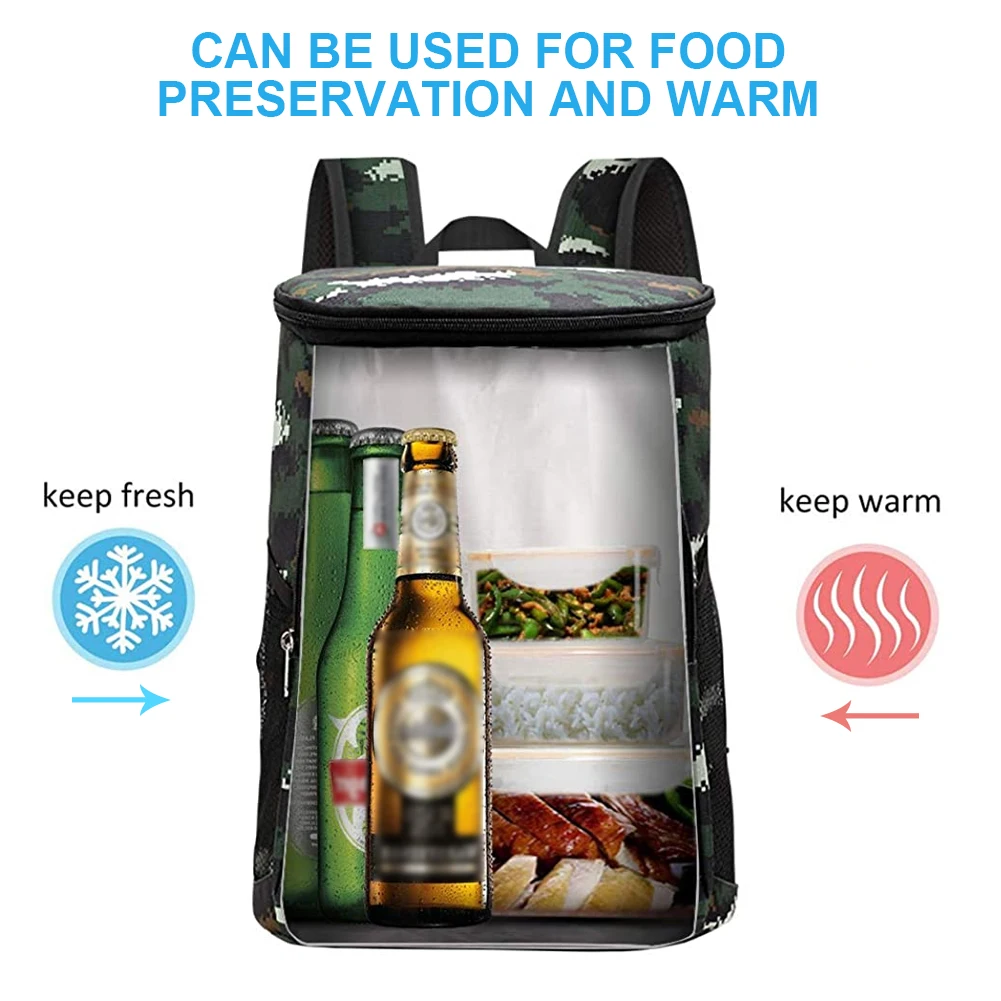 cooler backpack waterproof thermal large insulated bag picnic cooler oxford fabric backpack refrigerator bag food container free global shipping