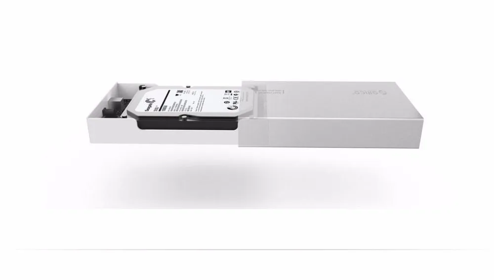 ORICO 3,5 дюймовый корпус для жесткого диска алюминиевый SATA для USB3.0 чехол для жесткого диска для SSD диск поддержка 10 ТБ UASP USB3.0 с адаптером питания