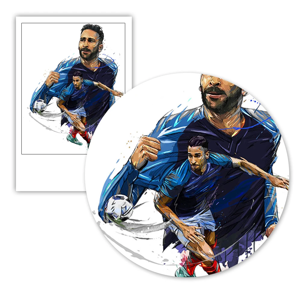 Adil Rami холст искусство для гостиной плакаты и принты Олимпик Марсель домашний