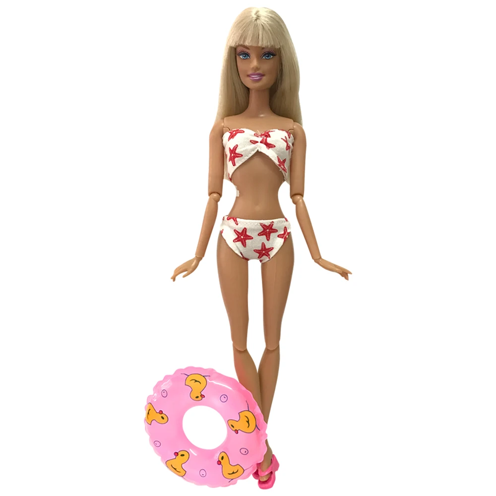 NK купальники для кукол пляжная купальная одежда бикини купальник + тапочки