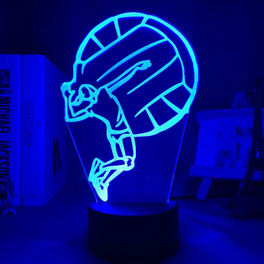 Акриловый светодиодный ночной Светильник Для женщин волейбол за Украшения в