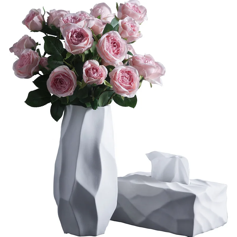 

Morandi Ceramic Vase Living Room Flower Arrangement Dried Flower Ornament Table Hydroponic Floral Creative Furnishings