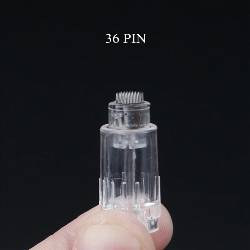 9 12 36 42 Pin 3D Titanium Nano Bayonet Port Derma Pen Needle Cartridge Needle Tips for Electric Auto Microneedle Derma Pen Tips