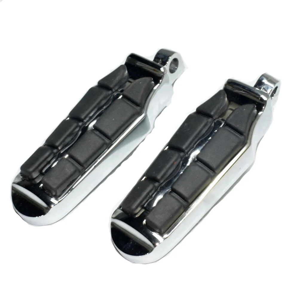 Male Mount Motorcycle Rubber Footrest Footpegs Floorboard For Harley Iron XL 883 1200 Street 750 500 Touring Custom Dyna Softail
