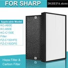 Подходит для Sharp FZ-C150HFE FZ-C150DFE Воздухоочистители фильтра и фильтра с активированным углем для KC-A60E KC-860E KC-C150E KC-860U серии