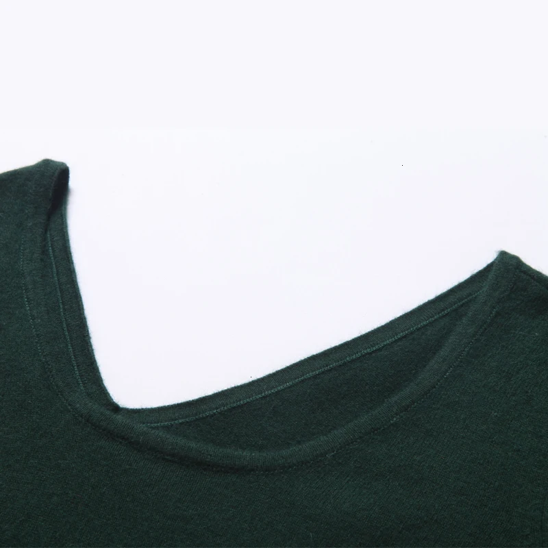 Зима 2019 Свитера носят женщины с v образными воротниками круглым вырезом в Кашмире