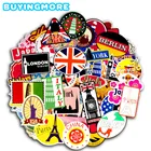 100 шт. дорожные граффити наклейки s по всему миру ретро знак со зданием Веселая наклейка-трафарет наклейки для самостоятельной сборки чемодана ноутбука телефона автомобиля холодильника