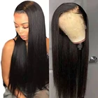 Парик бразильский из прямых человеческих волос, 30 дюймов, 13 х6 дюймов