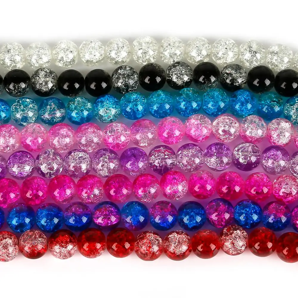 Hot Sale 65pcs 6mm Round Glass Beads Loose Bedas For Jewelry Making Findings Necklace Bracelet Earrings | Украшения и аксессуары
