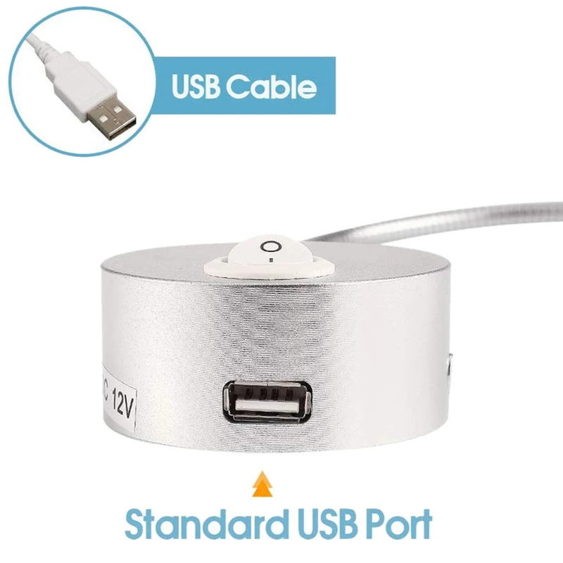 DC 12V для чтения светильник с зарядка через USB Порты и разъёмы RV Подсветка салона s