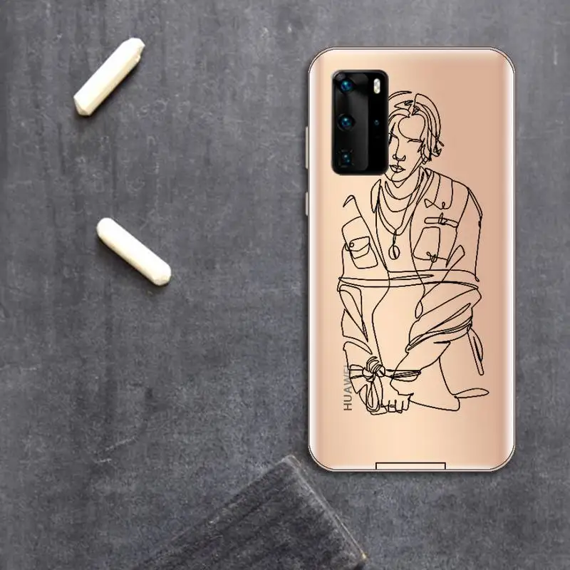 

Agust D suga kpop Phone Case Transparent for huawei P 40 30 20 lite pro smart 2019 honor 8X 10i 10 coque