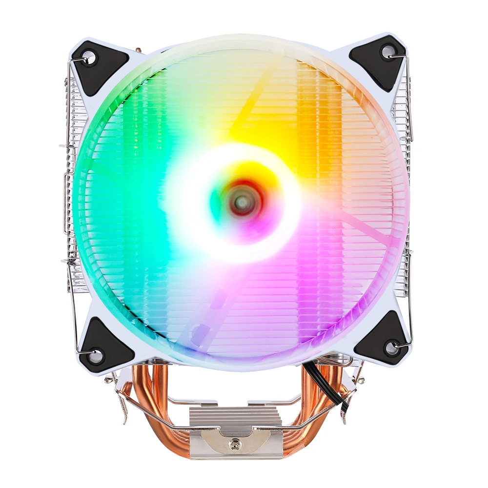 Кулер для процессора IWONGOU 2011 кулер Intel AMD 120 мм RGB-подсветка 4 тепловых элемента
