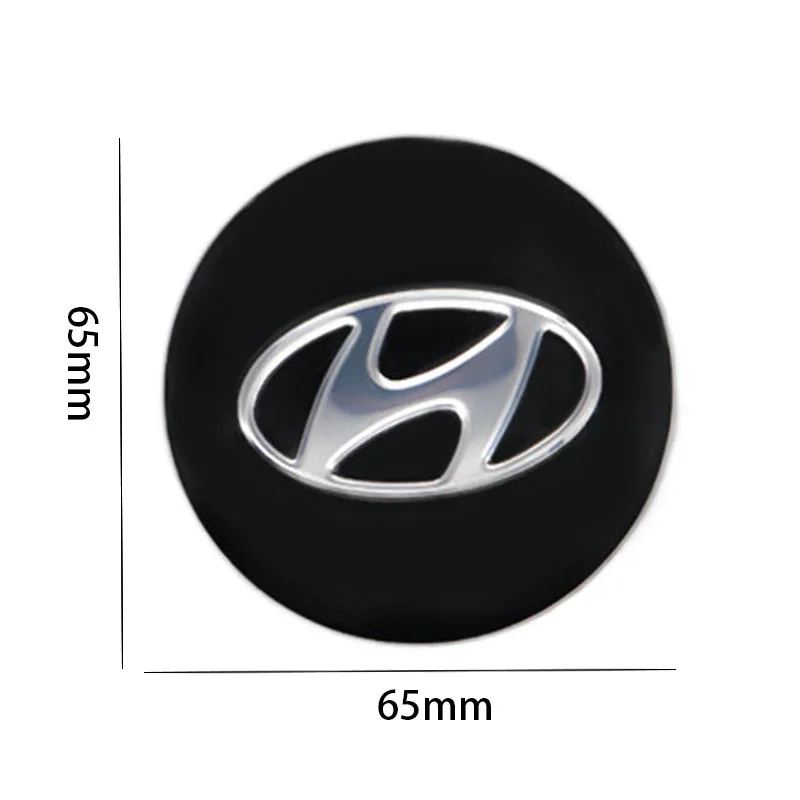 

4Pcs 65mm Car Wheel Center Hub Caps Emblem Stickers For HYUNDAI-LOGO Car accessoriesmodified hub cover stickers