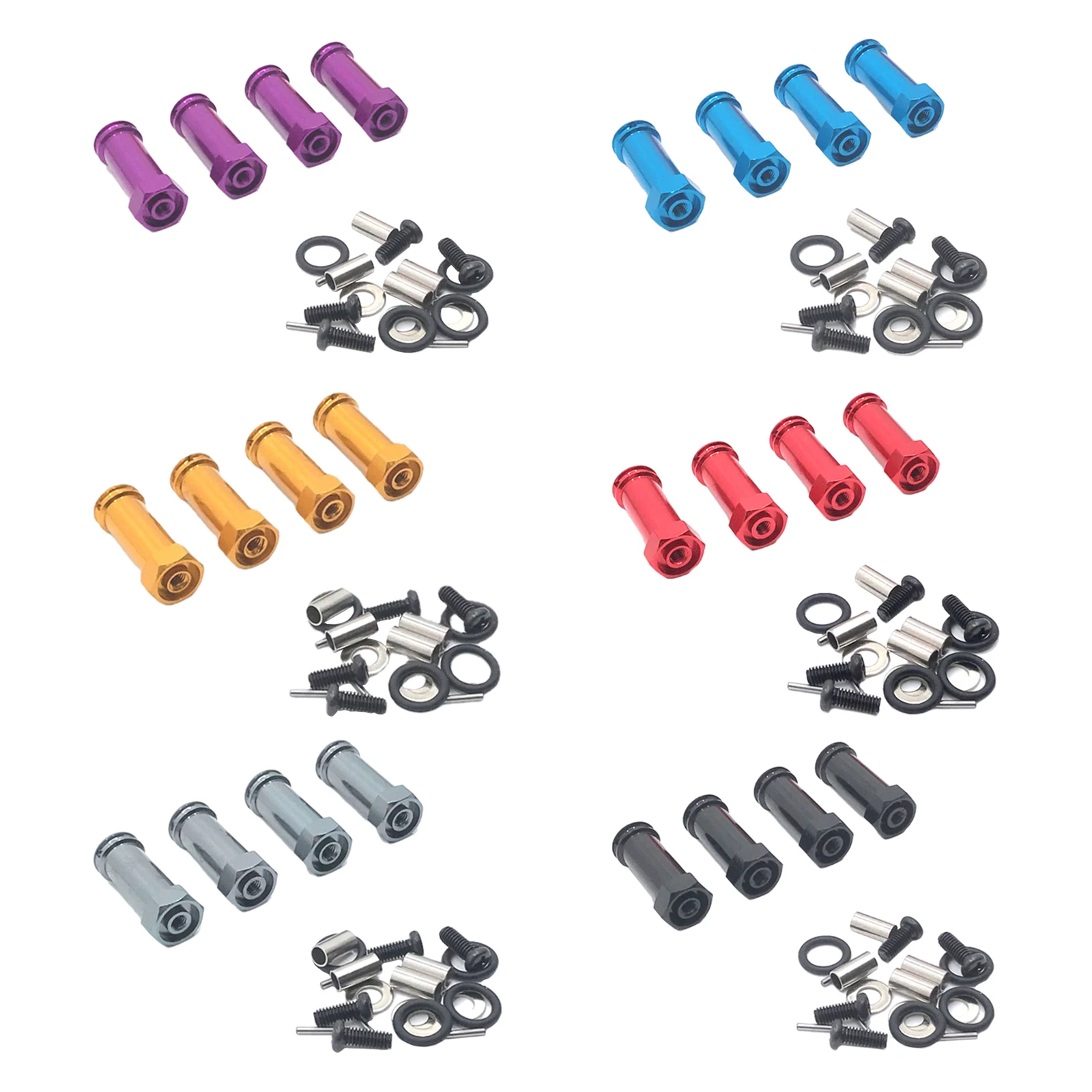 

4 шт., адаптер из алюминиевого сплава для Wltoys 12423 12429 144001 124018 FY01 04 05 06