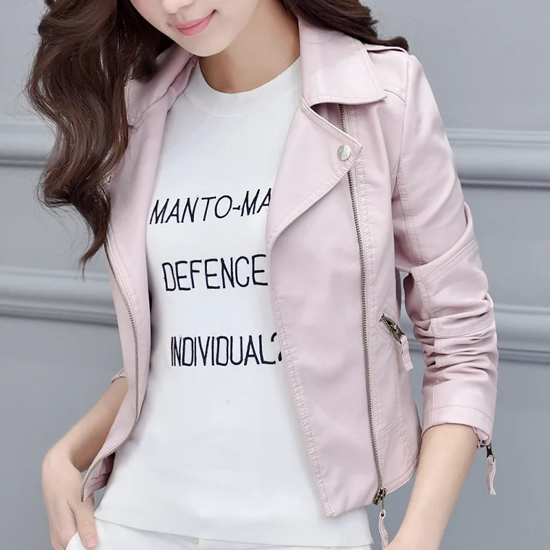 Женская обувь в Корейском стиле Куртка бомбер розовый размера плюс куртка из