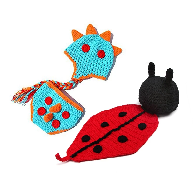 Вязанная крючком Детская Одежда для новорожденных мальчиков и девочек костюм