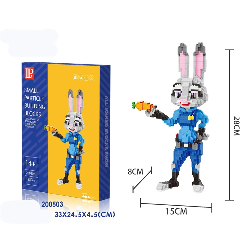 Конструктор История ститча Disney конструктор с Микки Маусом Мультяшные аниме