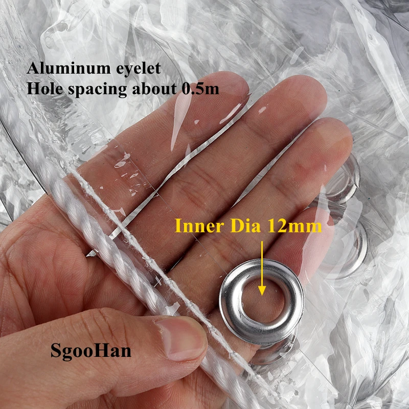 

full size 4X6m Transparent PVC Rainproof Cloth