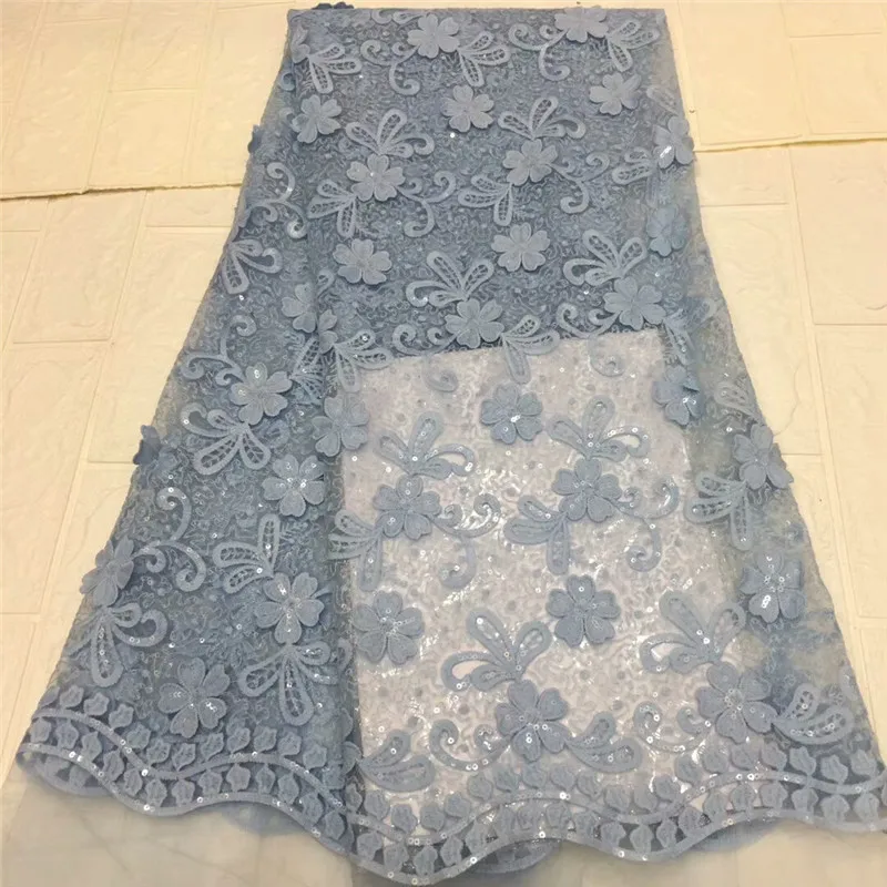 

Newest African Lace Fabric 2020 High Quality Embroidered Lace French Tulle Lace Fabric For Nigerian Wedding Dress XC140-187