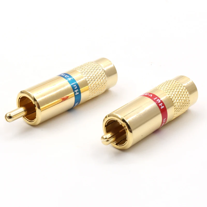 4pcs 24K Gold Plated Van den Hul C-8.4 RCA Plugs Audio RCA jack For diy VDH RCA cable