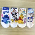 1 шт., женские носки из натурального хлопка, с принтом Минни