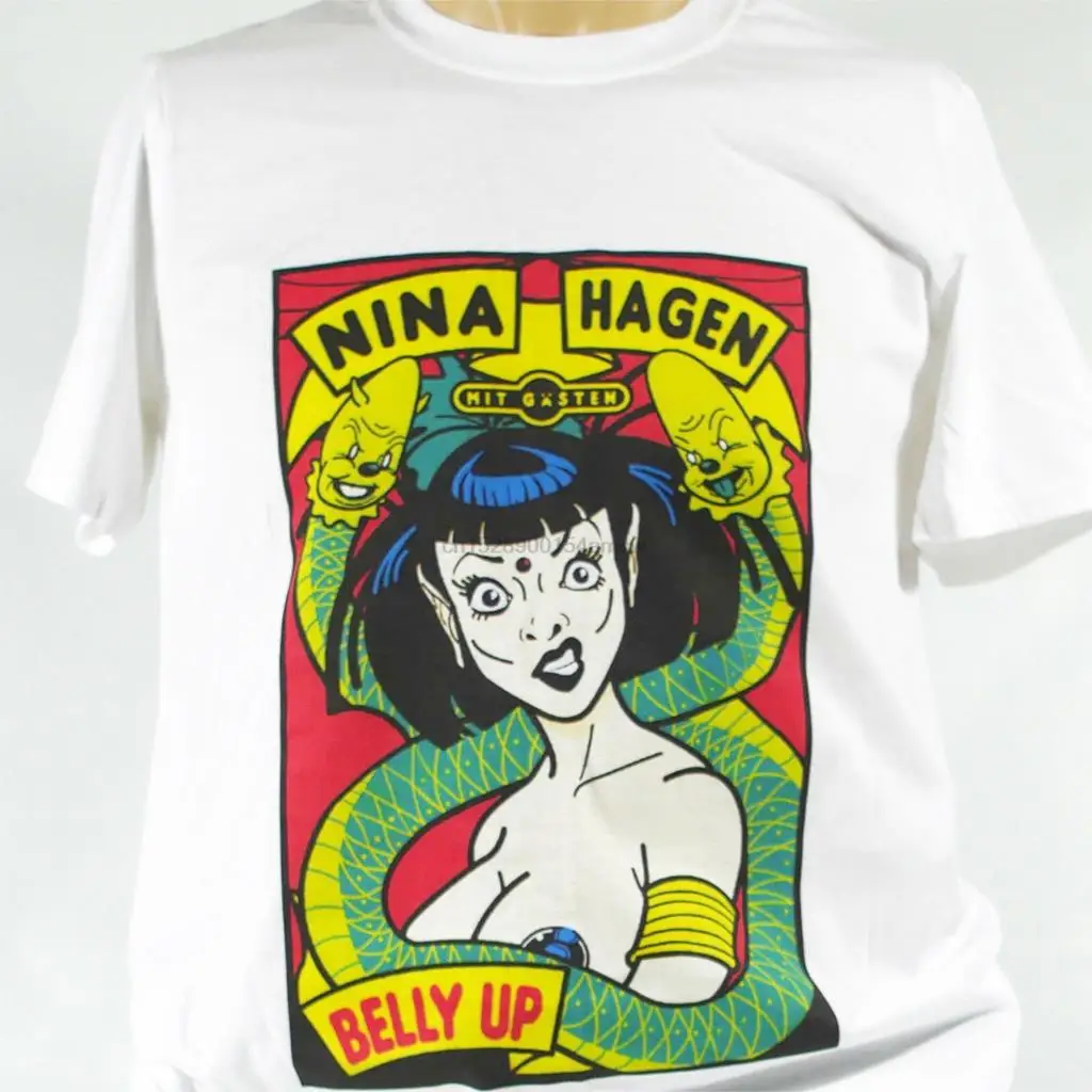 NINA hgen футболка в стиле панк рок creatures patti smith siouxsie S 3XL|Мужские футболки| |