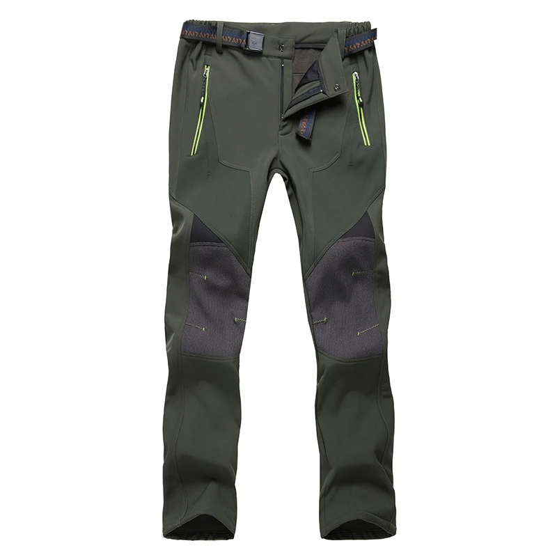 TACVASEN Softshell брюки флисовые походные водонепроницаемые треккинговые