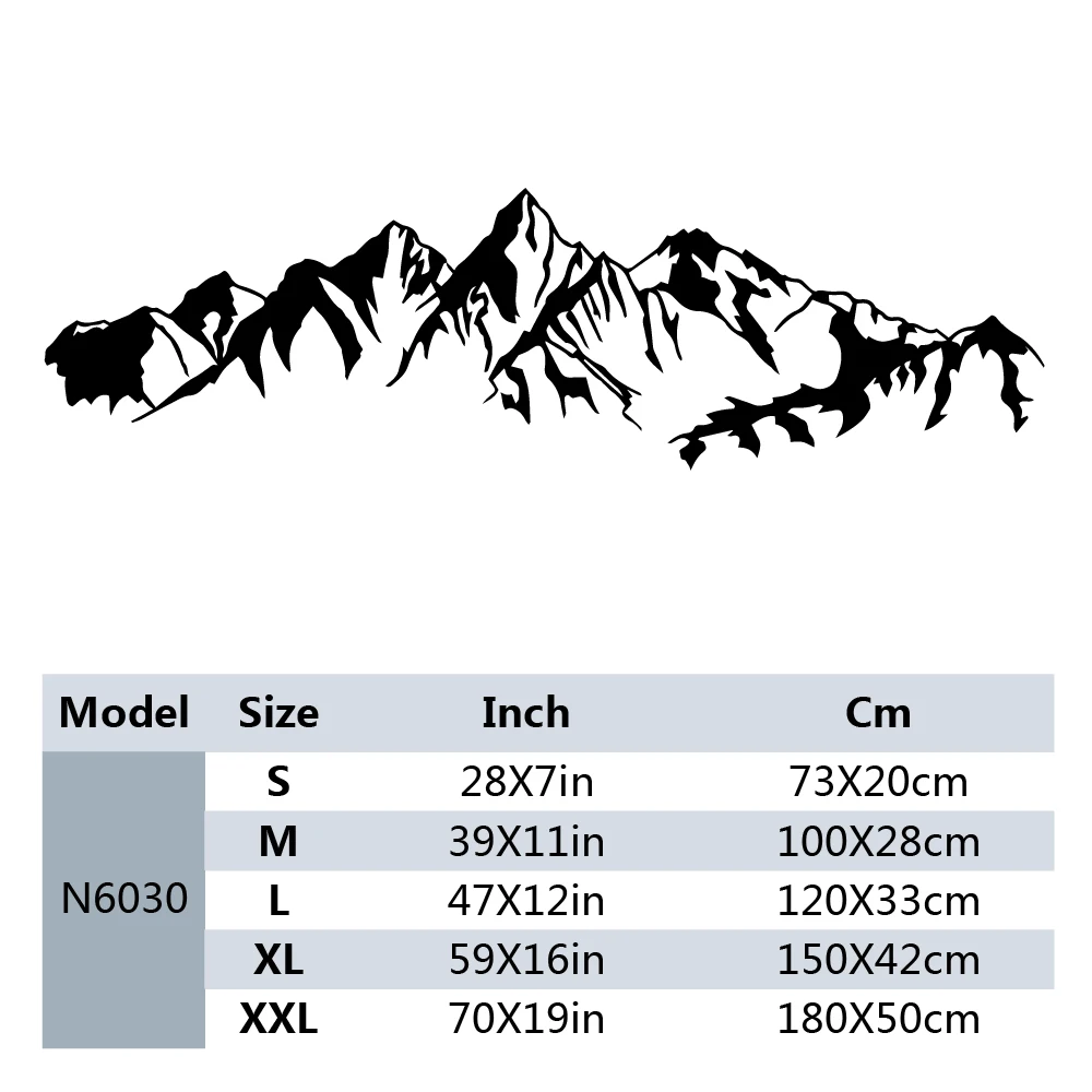 Виниловые наклейки на стену для RV большой горы автомобиля офиса спальни
