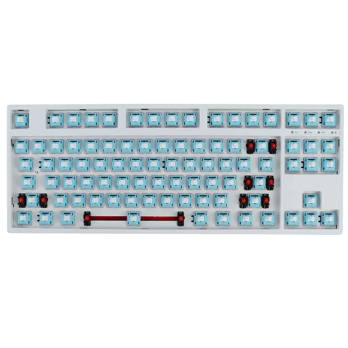 

FEKER 87 Key Hotswap DIY Keyboard Kit 2.4G bluetooth RGB Backlit Frosted ABS Case Mechanical Keyboard Customized Kit