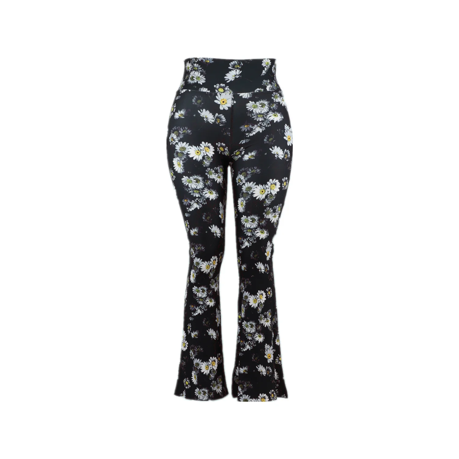 

Ultra Brushed Stretch Tights Super Soft Wide Leg Flare Pants Fashion Tribal Blue Multi Color Purple Flowers Bottom Bell Leggings