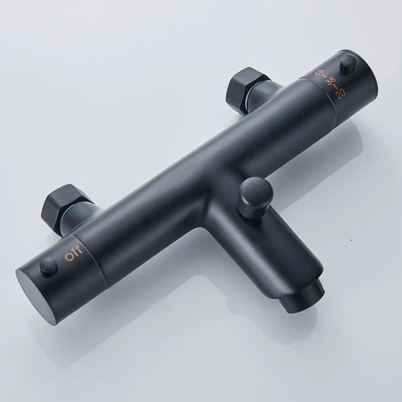 Новый смеситель для ванной и душа с черной росписью клапан управления водой