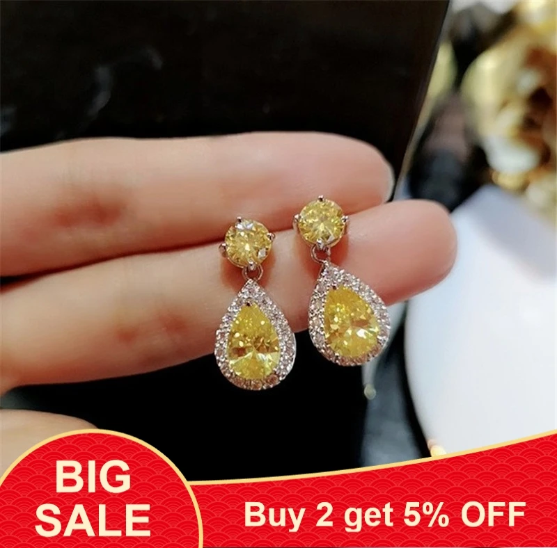 Женские серьги подвески из серебра 925 пробы с фианитом|Серьги-подвески| |