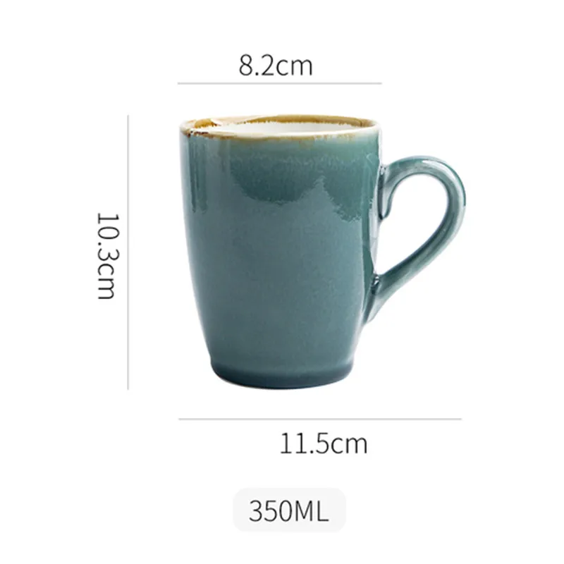 

Creativity MultiColored Kiln Baked Mug Concentrated Coffee Mug Working Cup Large Capacity Cup High Temperature Firing Coffee Cup