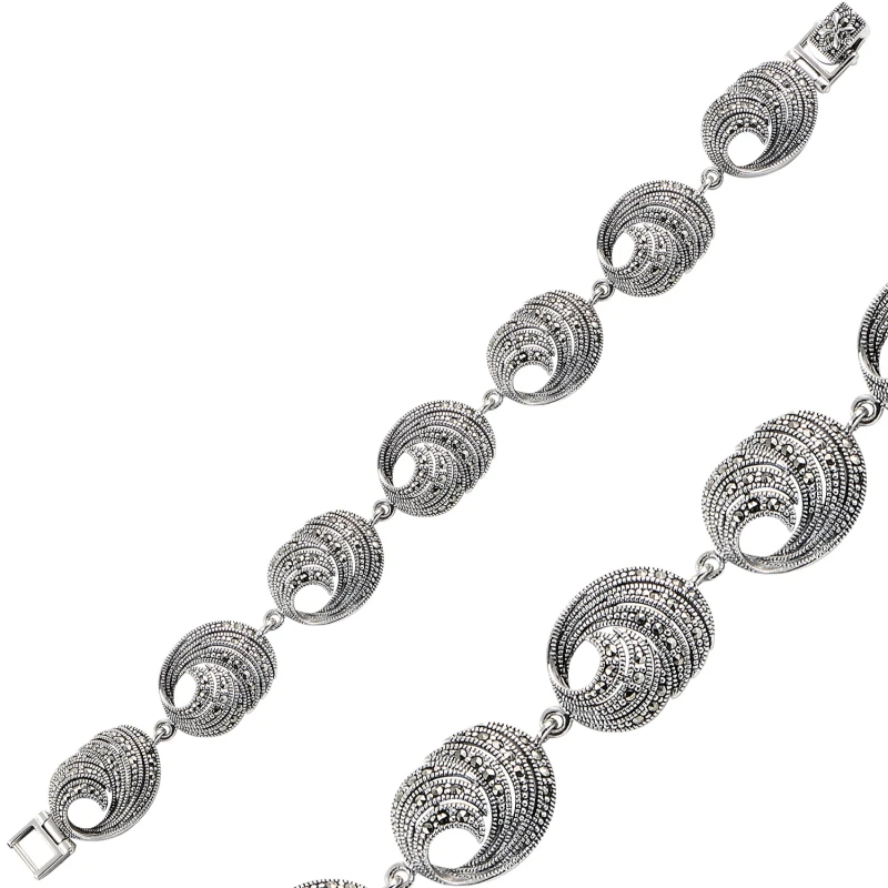 

Серебряный браслет Silverlina из стерлингового серебра с марказитом