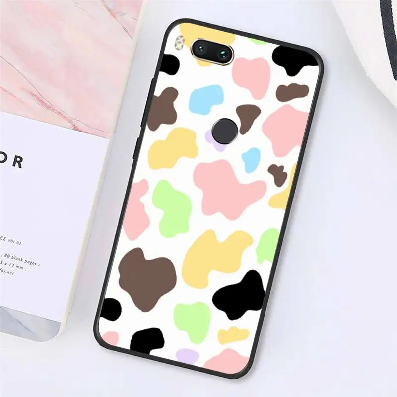 

Cow color pink pattern Phone Case For Xiaomi Redmi note 7 8 9 t max3 s 10 pro lite Luxury brand shell funda coque