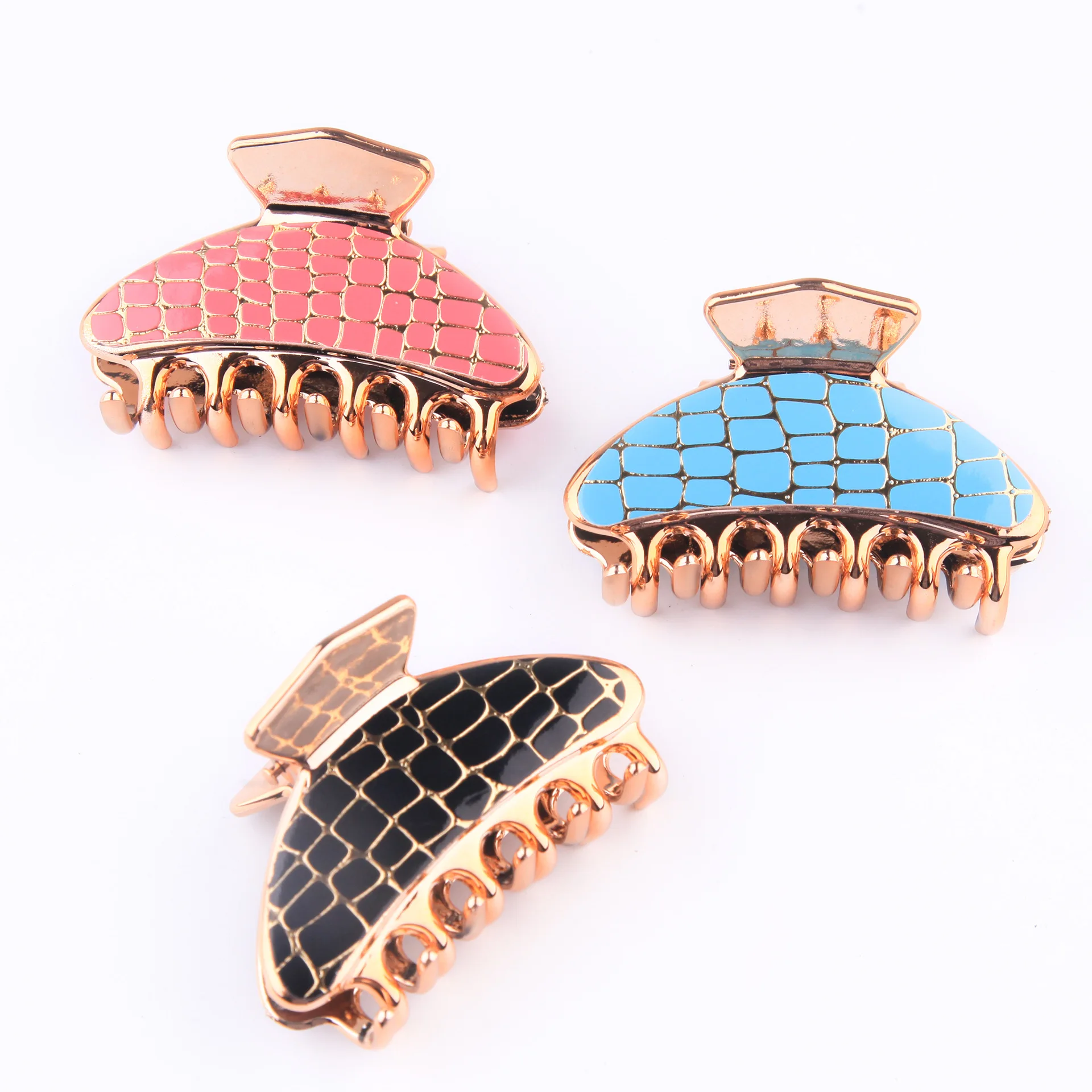 

Женская заколка-пряжка для волос, с золотым покрытием