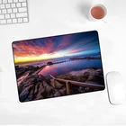 Цветной коврик для мыши маленького размера в виде облака, милый декоративный коврик для клавиатуры, из натурального каучука, для геймеров, для дома и офиса