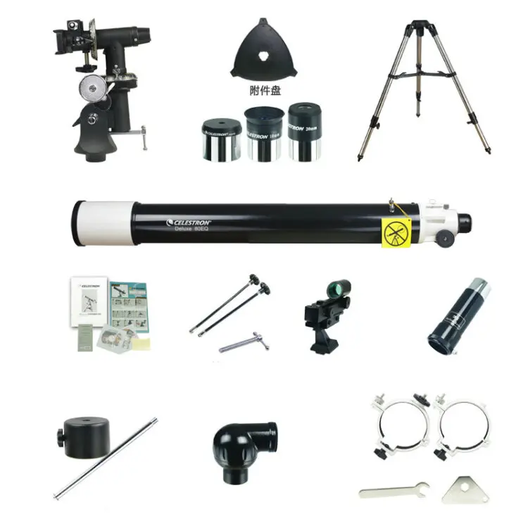 Телескоп Celestron Astronomical 80 EQ с простым штативом Deluxe configation 81048