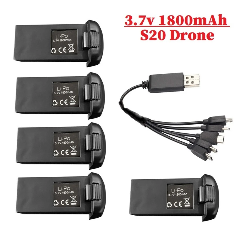 Оригинальный аккумулятор Lipo 3 7 в 1800 мАч для дрона S20 RC Quadcopter запасные части
